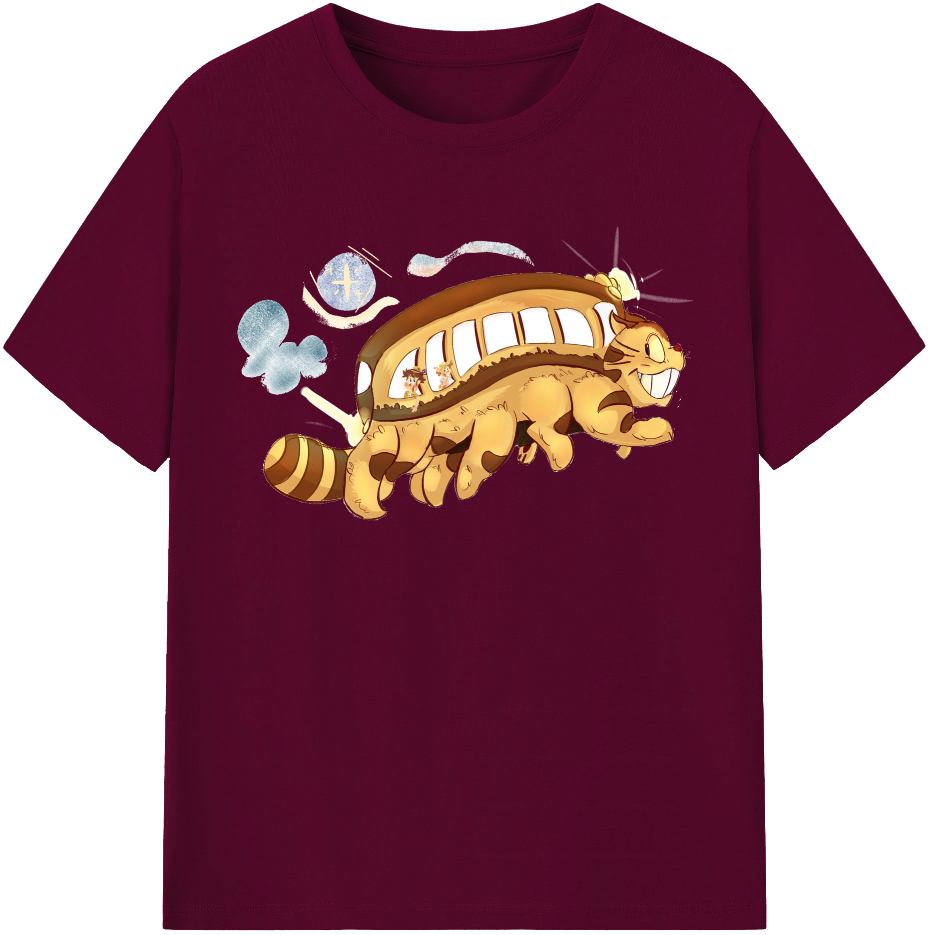 （画像用） となりのトトロ 草壁メイ 草壁サツキ My Neighbor Totoro Satsuki Kusakabe Mei Kusakabe レディースカジュアルプリントTシャツ（綿100％）